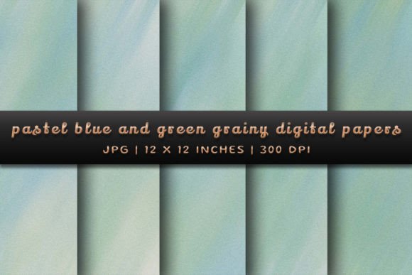 Calming Creativity: Using Pastel Blue and Green Grainy Backgrounds
