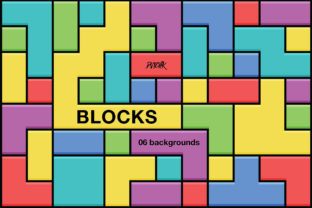 Elevate Your Visuals with Blocks: Colorful Tiles Backgrounds