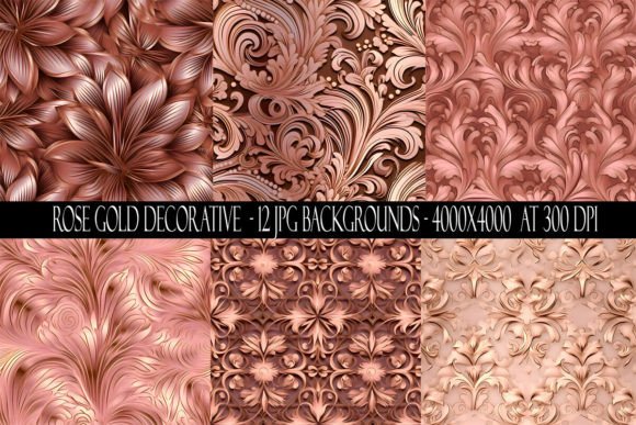 Elevate Your Visuals with Rose Gold Decorative Backgrounds