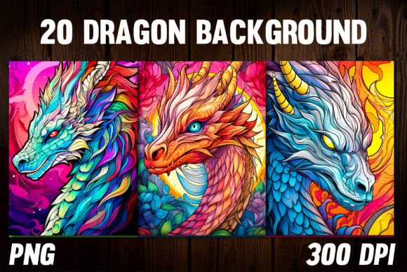 Enchanting Dragon Realms: Backgrounds for Cover 3