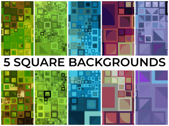Five Square Backgrounds: Elevating Your Visual Content