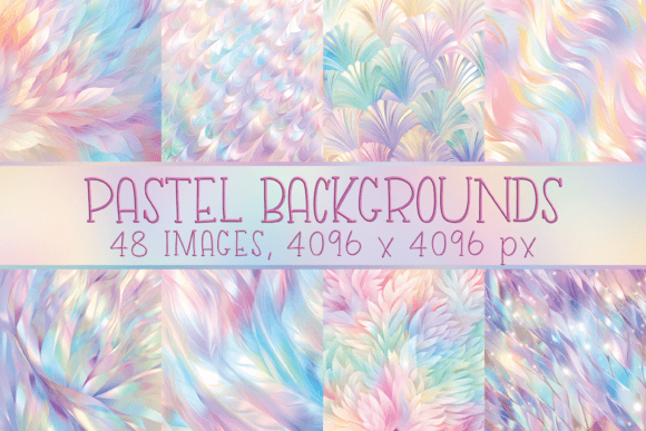 Pastel Iridescent Backgrounds: A Design Asset for Modern Projects