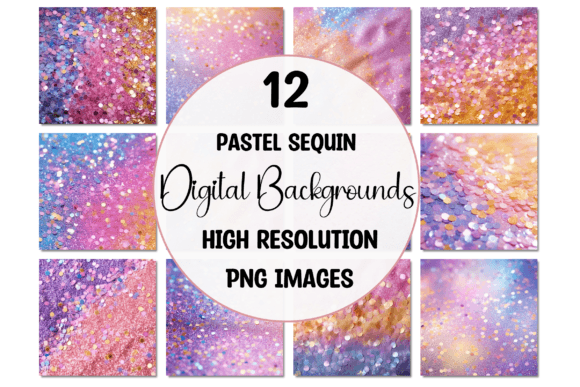 Stunning Pastel Sequin Texture Backgrounds for Creative Projects