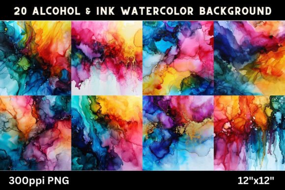 Transform Your Projects with Alcohol & Ink Watercolor Backgrounds